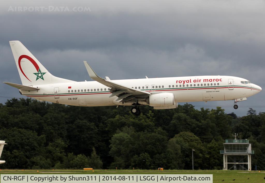 CN-RGF, 2011 Boeing 737-86N C/N 36826, Landing rwy 23