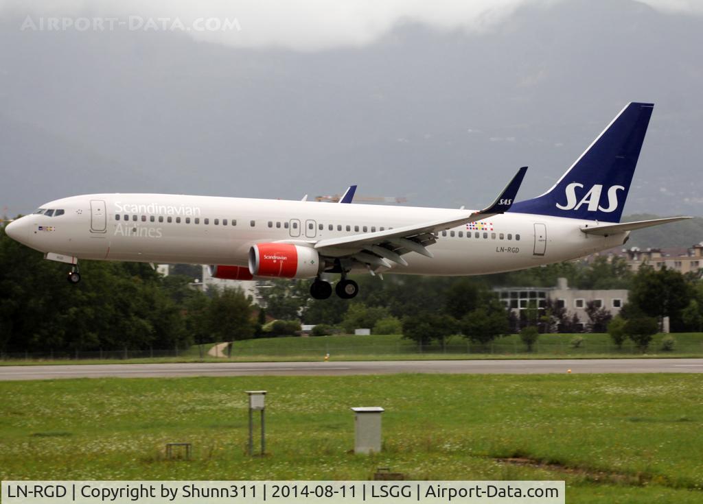 LN-RGD, 2013 Boeing 737-86N C/N 41258, Landing rwy 23