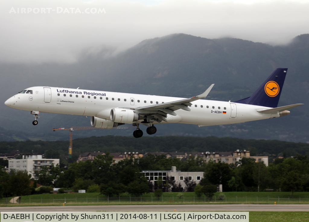 D-AEBH, 2011 Embraer 195LR (ERJ-190-200LR) C/N 19000447, Landing rwy 23