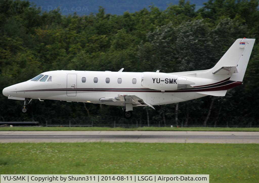 YU-SMK, 2006 Cessna 560XL Citation XLS C/N 560-5641, Landing rwy 23