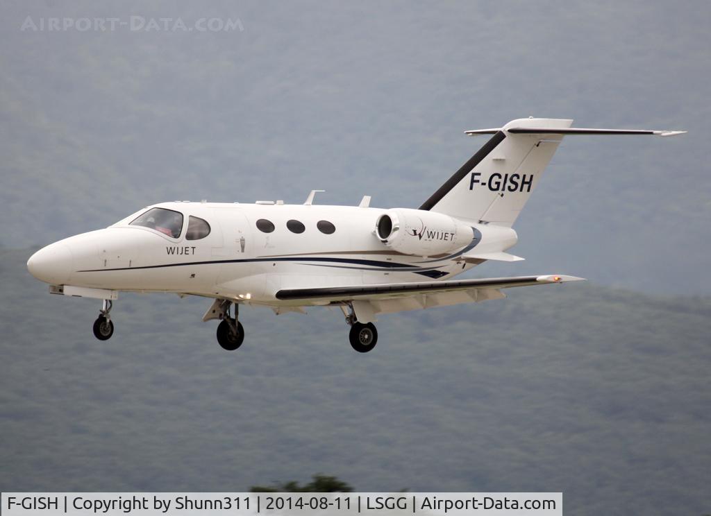 F-GISH, 2009 Cessna 510 Citation Mustang Citation Mustang C/N 510-0182, Landing rwy 23