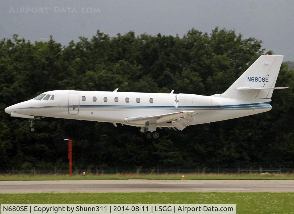 N680SE, 2006 Cessna 680 Citation Sovereign C/N 680-0078, Landing rwy 23