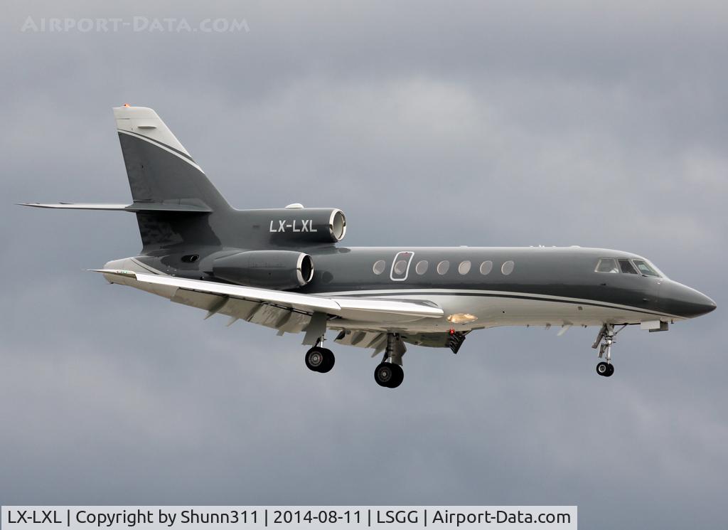 LX-LXL, 2001 Dassault Falcon 50EX C/N 315, Landing rwy 23