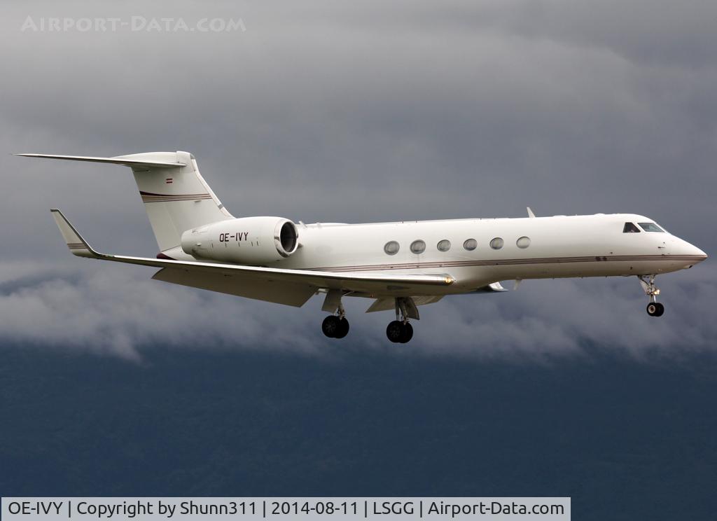 OE-IVY, 2002 Gulfstream Aerospace Gulfstream V C/N 687, Landing rwy 23