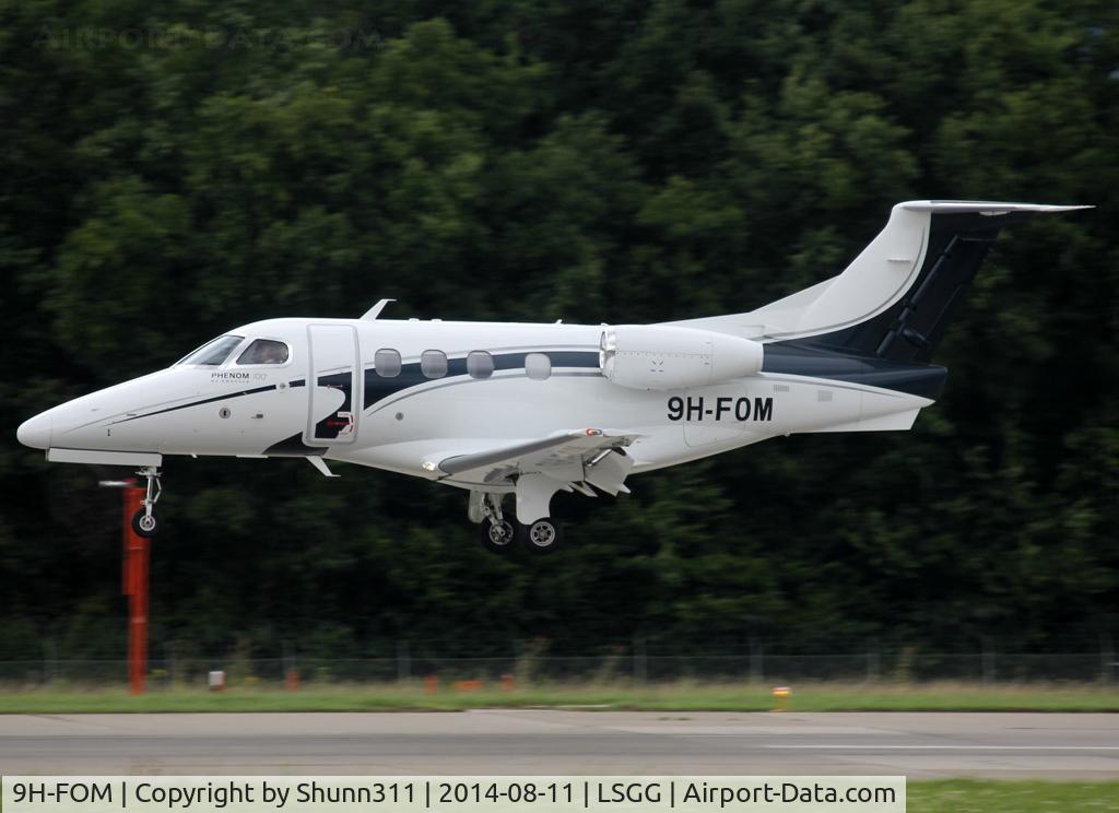 9H-FOM, 2009 Embraer EMB-500 Phenom 100 C/N 50000092, Landing rwy 23