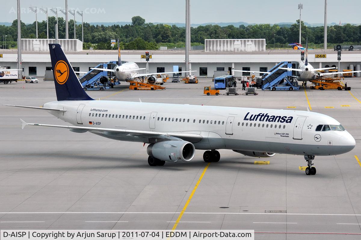 D-AISP, 2009 Airbus A321-231 C/N 3864, 'Rosenheim' at MUC.