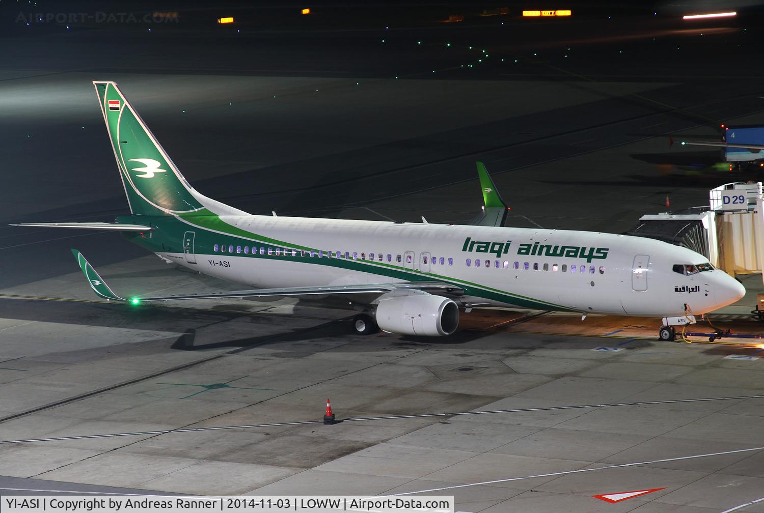 YI-ASI, 2014 Boeing 737-81Z C/N 40077, Iraqi Airways Boeing 737