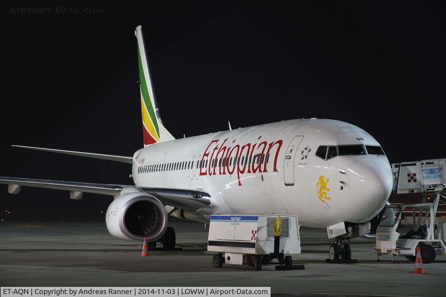 ET-AQN, 2014 Boeing 737-860 C/N 40967, Ethiopian Airlines Boeing 737