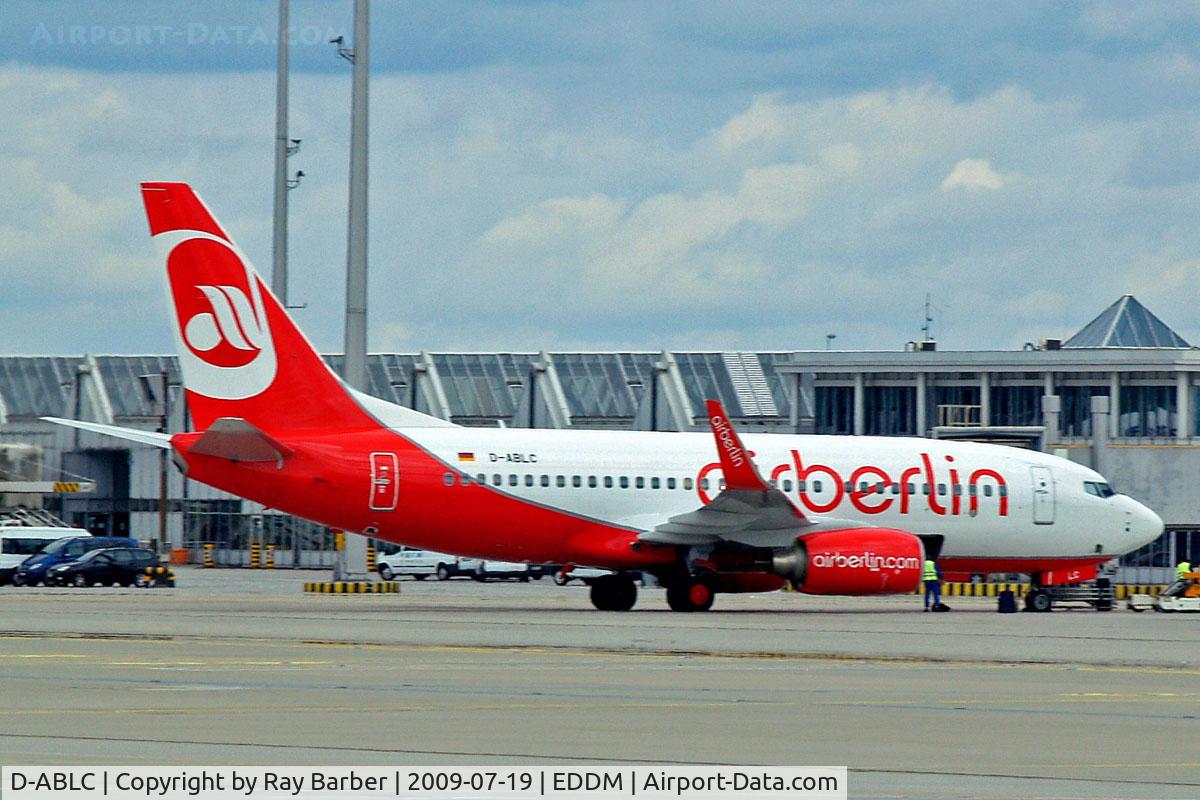 D-ABLC, 2008 Boeing 737-76J C/N 36116, Boeing 737-86J [36116] (Air Berlin) Munich-Franz Josef Strauss~D 19/07/2009