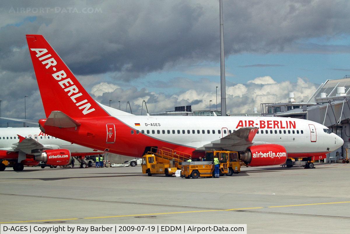 D-AGES, 1998 Boeing 737-75B C/N 28108, Boeing 737-75B [28108] (Air Berlin) Munich-Franz Josef Strauss~D 19/07/2009