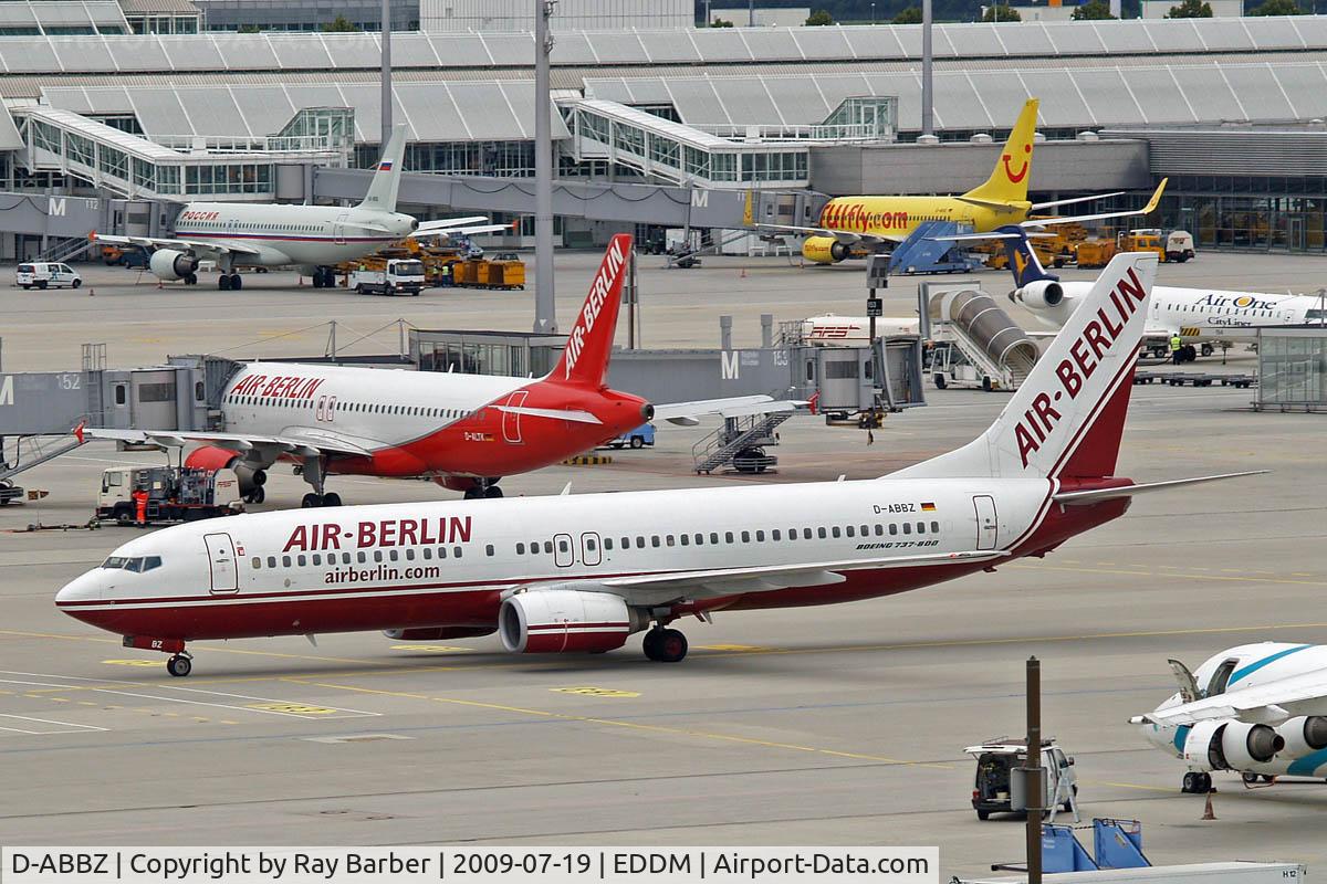 D-ABBZ, 2001 Boeing 737-85F C/N 30478, Boeing 737-85F [30478] (Air Berlin) Munich-Franz Josef Strauss~D 19/07/2009