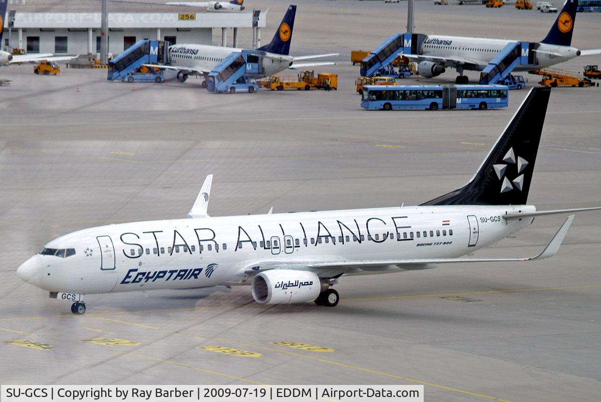 SU-GCS, 2008 Boeing 737-866 C/N 35563, Boeing 737-866 [35563] (Egyptair) Munich-Franz Josef Strauss~D 19/07/2009