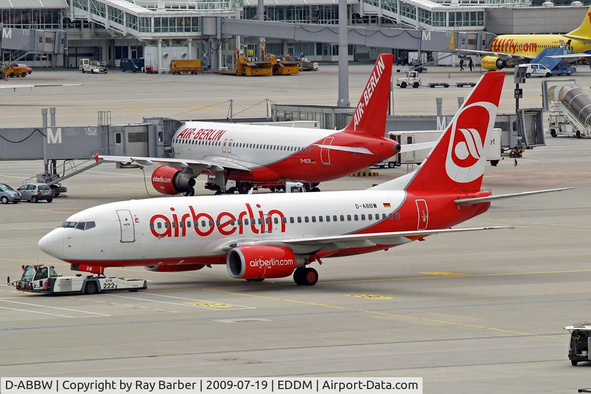 D-ABBW, 2002 Boeing 737-76Q C/N 30642, Boeing 737-7Q8 [30642] (Air Berlin) Munich-Franz Josef Strauss~D 19/07/2009