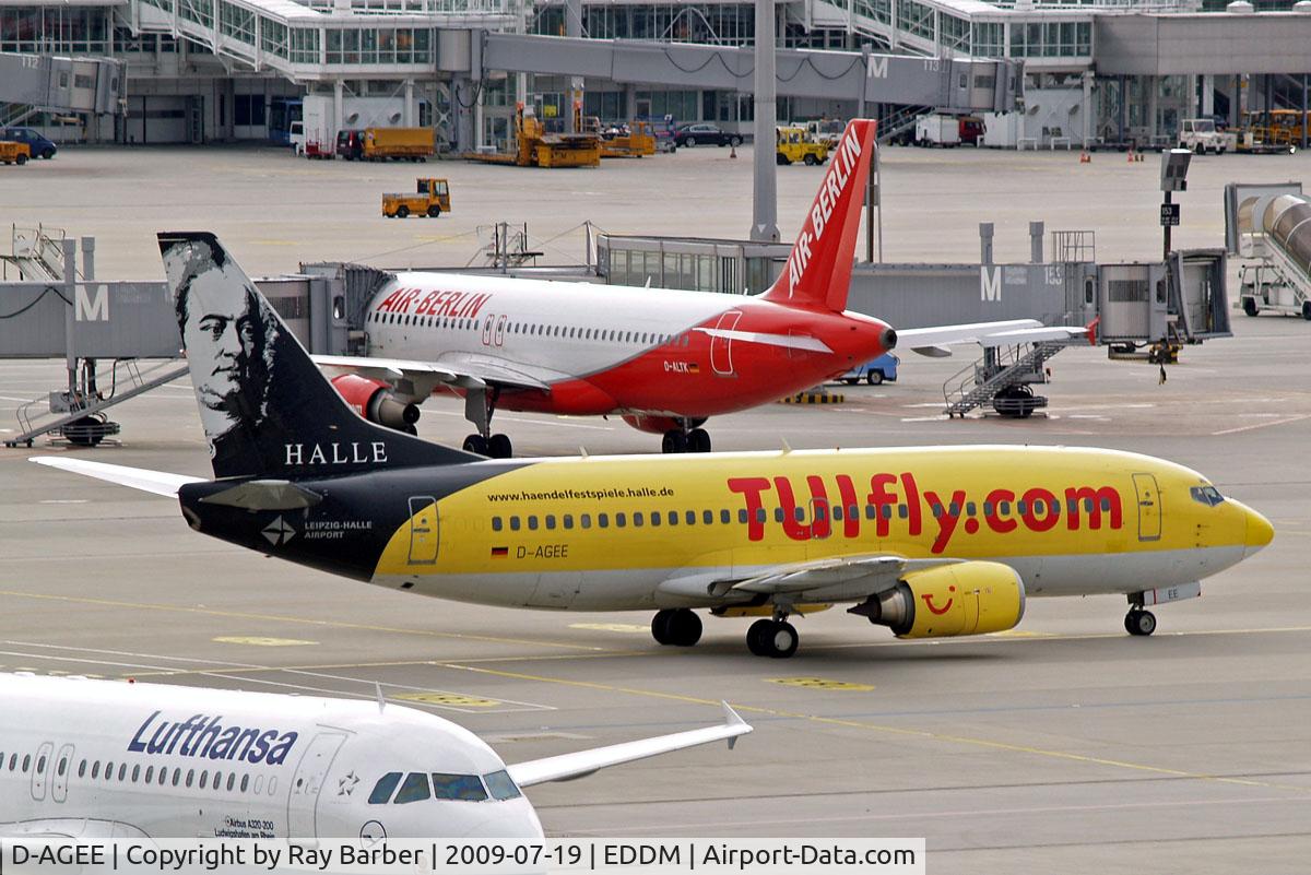 D-AGEE, 1988 Boeing 737-35B C/N 24238, Boeing 737-35B [24238] (TUIfly.com) Munich-Franz Josef Strauss~D 19/07/2009. 