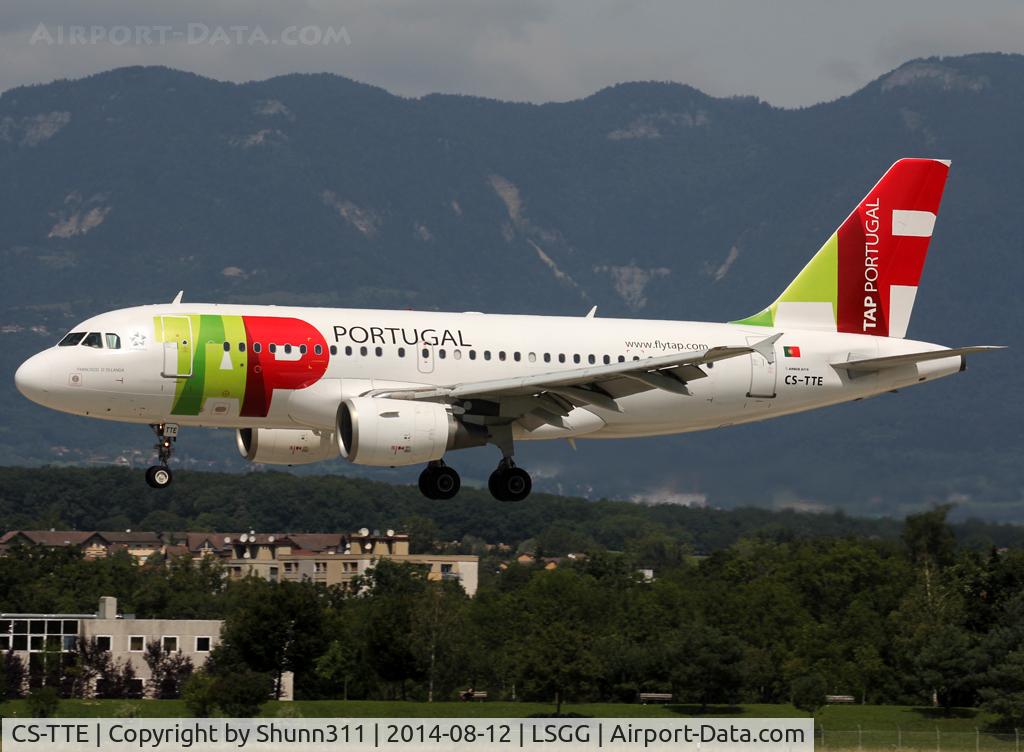 CS-TTE, 1998 Airbus A319-111 C/N 821, Landing rwy 23