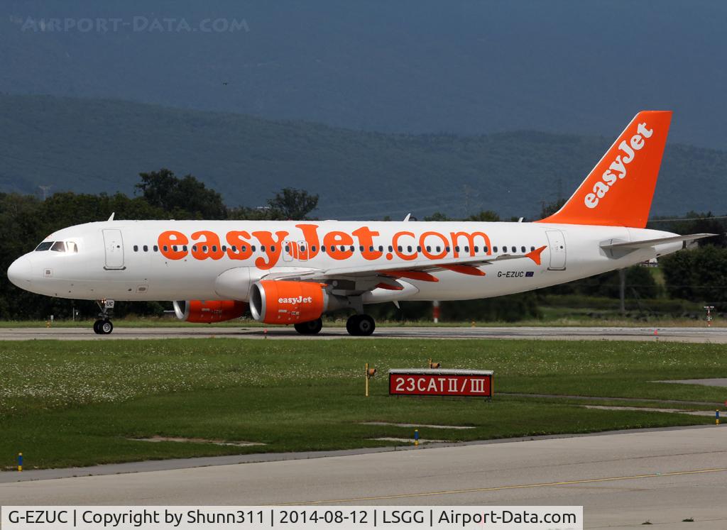 G-EZUC, 2011 Airbus A320-214 C/N 4591, Lining up rwy 23 for departure...