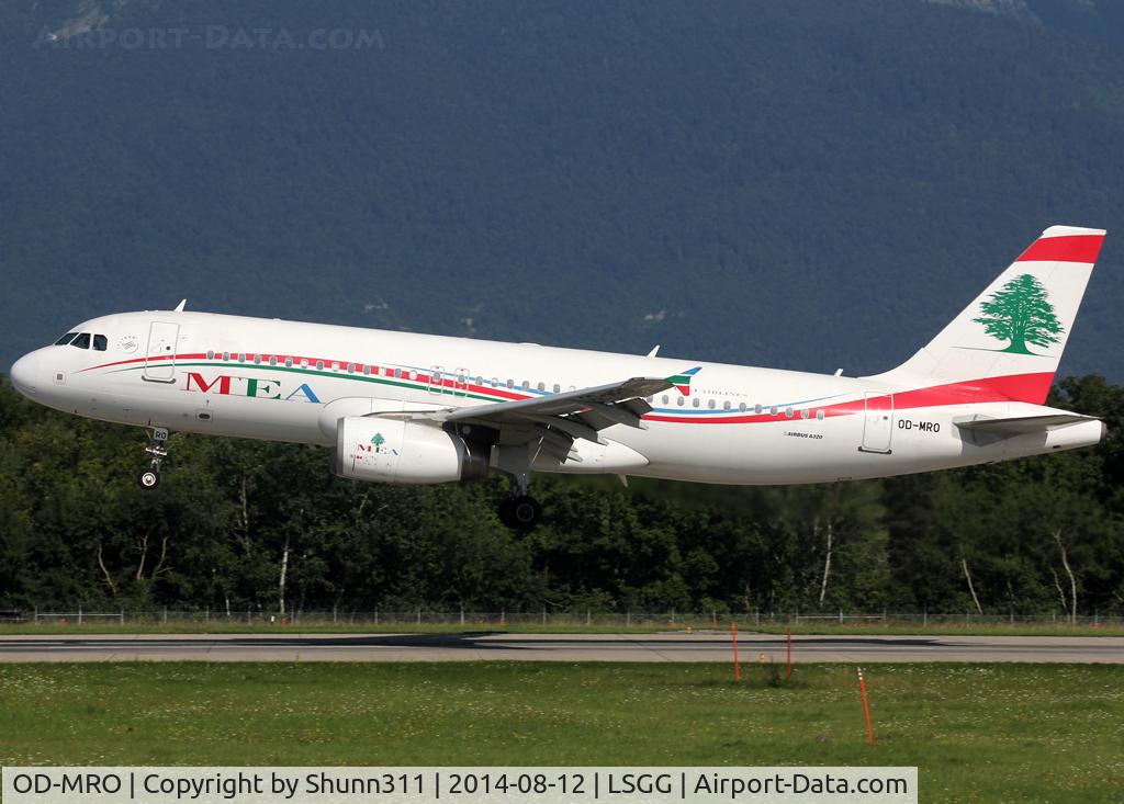OD-MRO, 2010 Airbus A320-232 C/N 4296, Landing rwy 23
