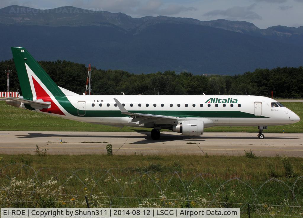 EI-RDE, 2012 Embraer 175LR (ERJ-170-200LR) C/N 17000335, Taxiing holding point rwy 23 for departure...
