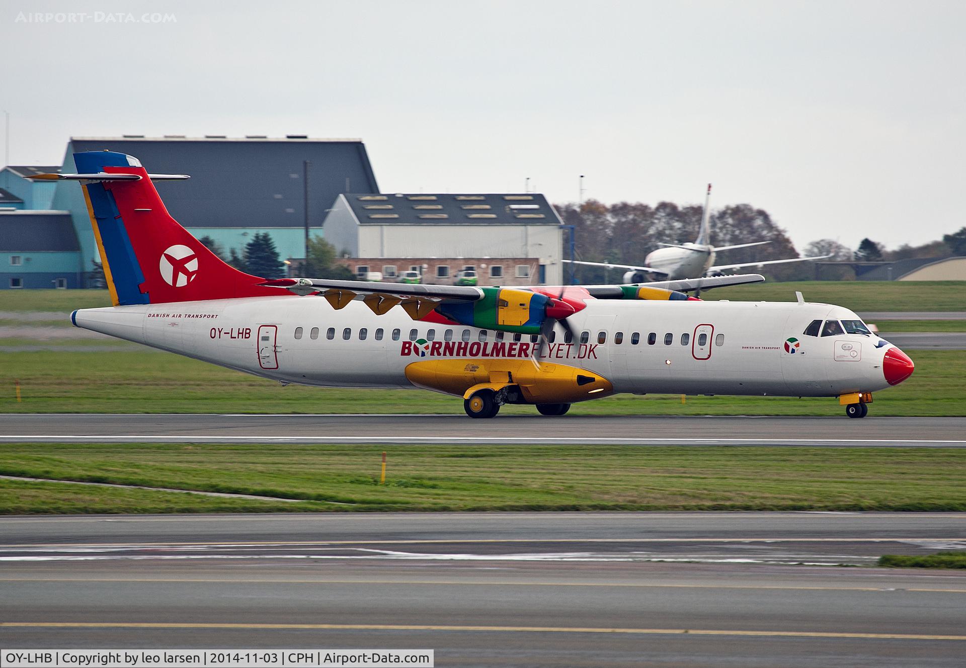 OY-LHB, 1997 ATR 72-202 C/N 496, Copenhagen 3.11.14 with
