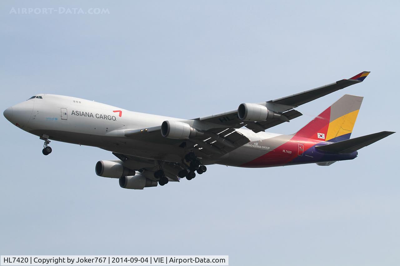 HL7420, 1995 Boeing 747-48EF (SCD) C/N 25783, Asiana Cargo