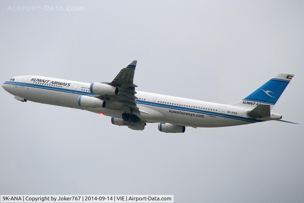 9K-ANA, 1995 Airbus A340-313 C/N 089, Kuwait Airlines