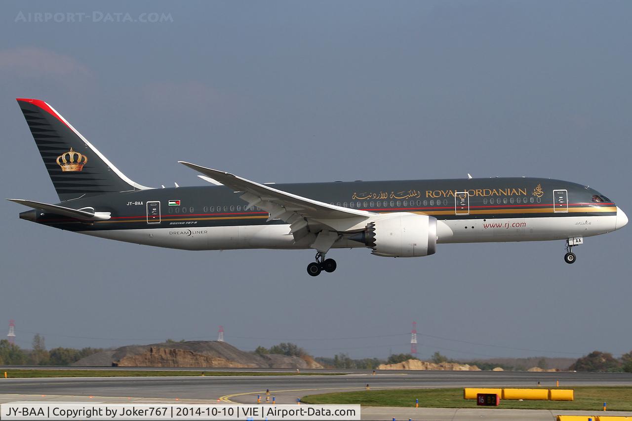 JY-BAA, 2014 Boeing 787-8 Dreamliner C/N 37983, Royal Jordanian Airlines