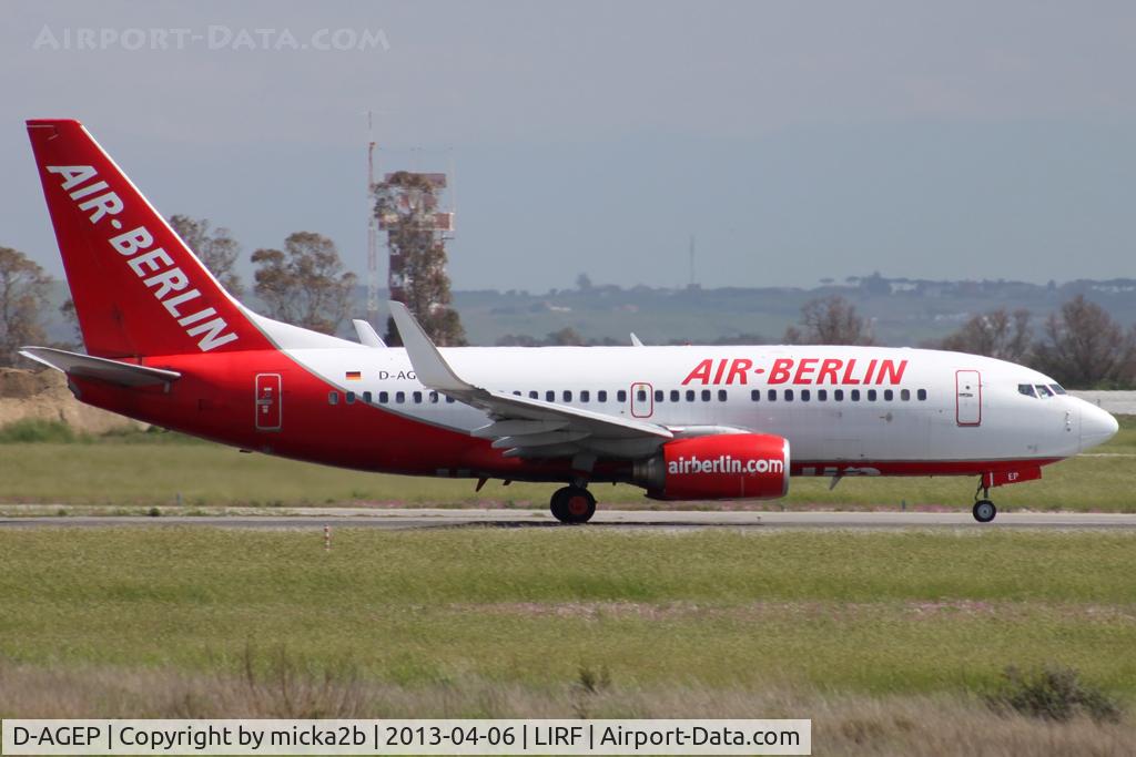 D-AGEP, 1998 Boeing 737-75B C/N 28102, Taxiing