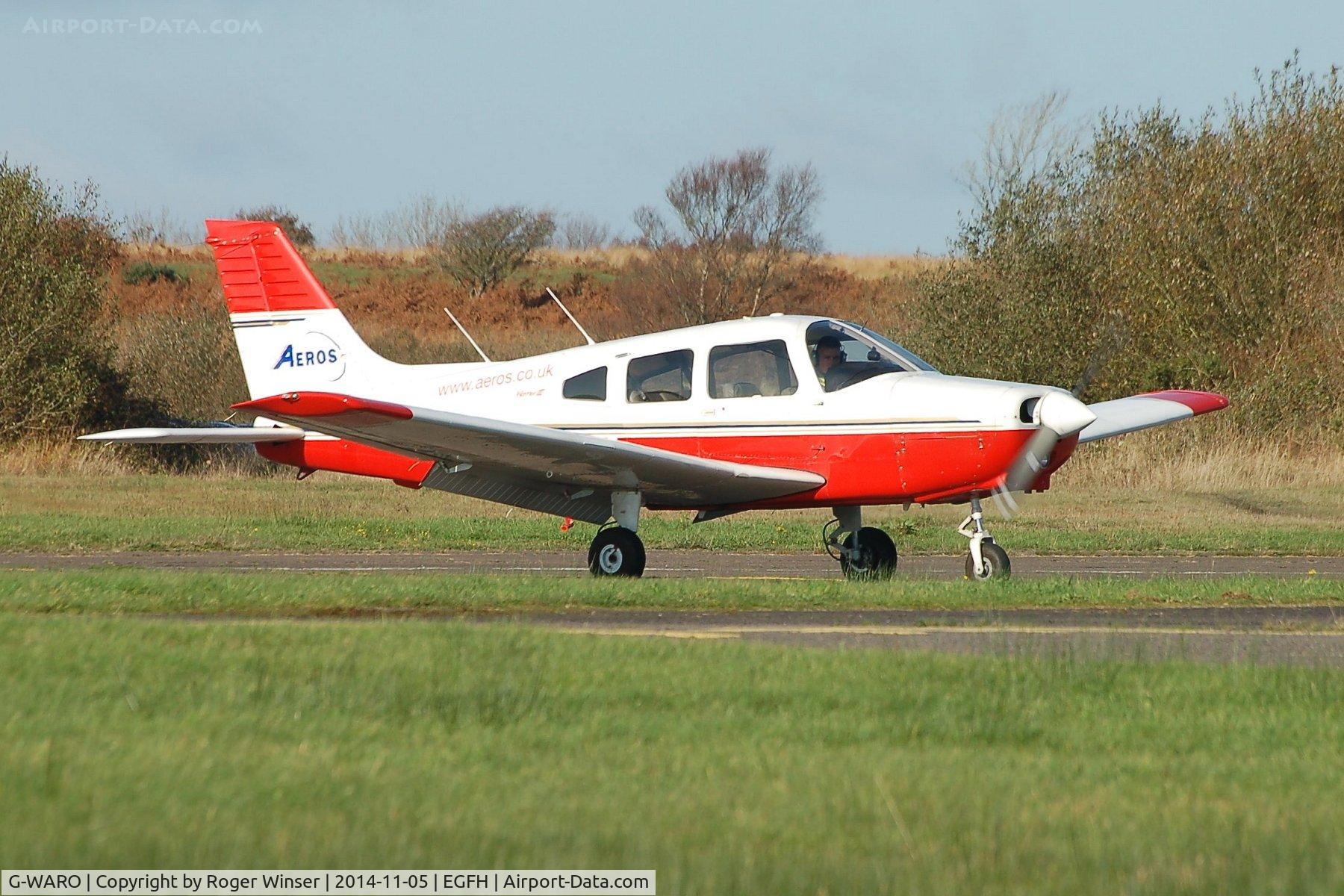G-WARO, 1997 Piper PA-28-161 Cherokee Warrior III C/N 28-42015, Visiting Piper Warrior operated by Aeros at Gloucestershire Airport..