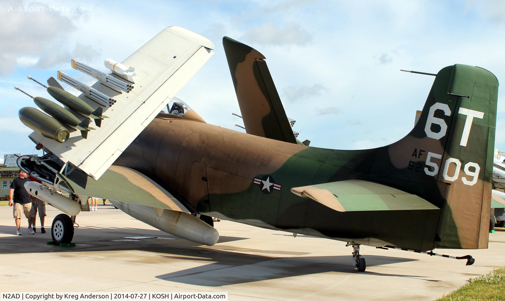 N2AD, 1947 Douglas AD-1 Skyraider C/N 09257/2085, EAA AirVenture 2014