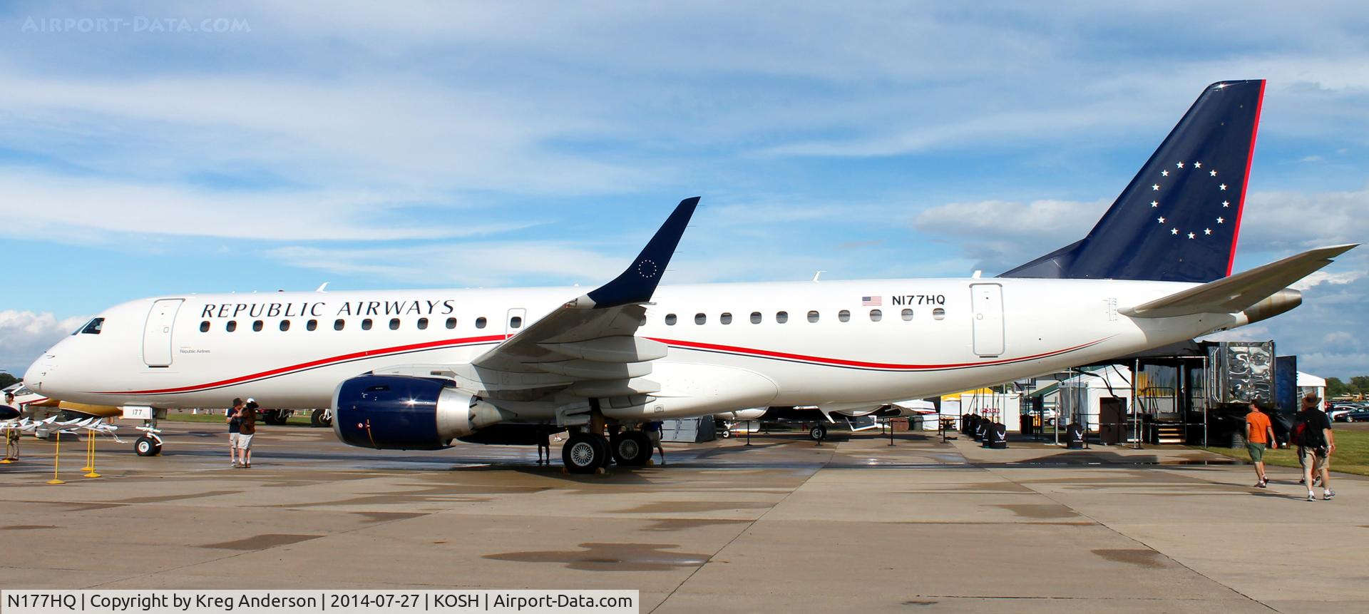 N177HQ, 2011 Embraer 190AR (ERJ-190-100IGW) C/N 19000481, EAA AirVenture 2014