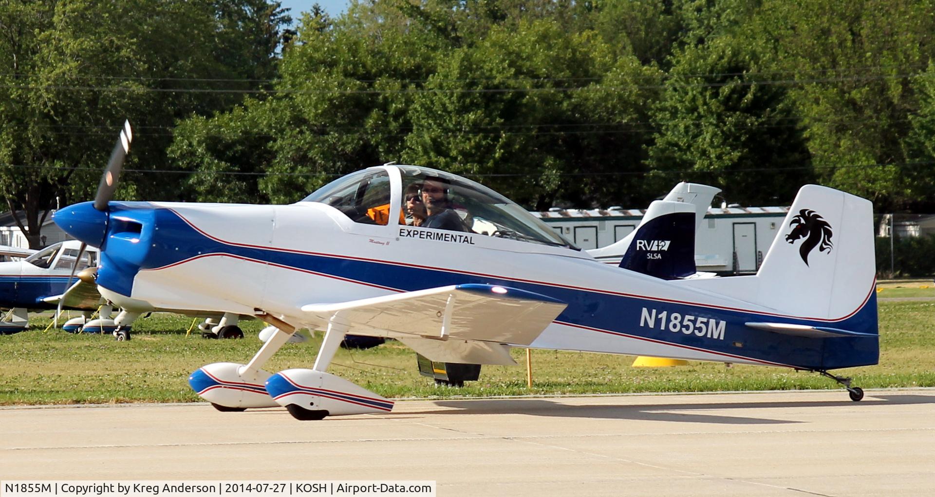 N1855M, 2013 Bushby Mustang II C/N SRK2013, EAA AirVenture 2014