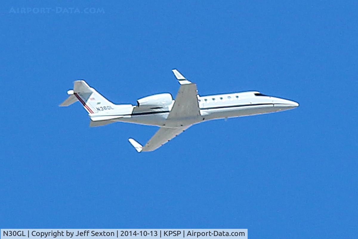 N30GL, 1982 Gates Learjet 55 C/N 076, Take off from KPSP