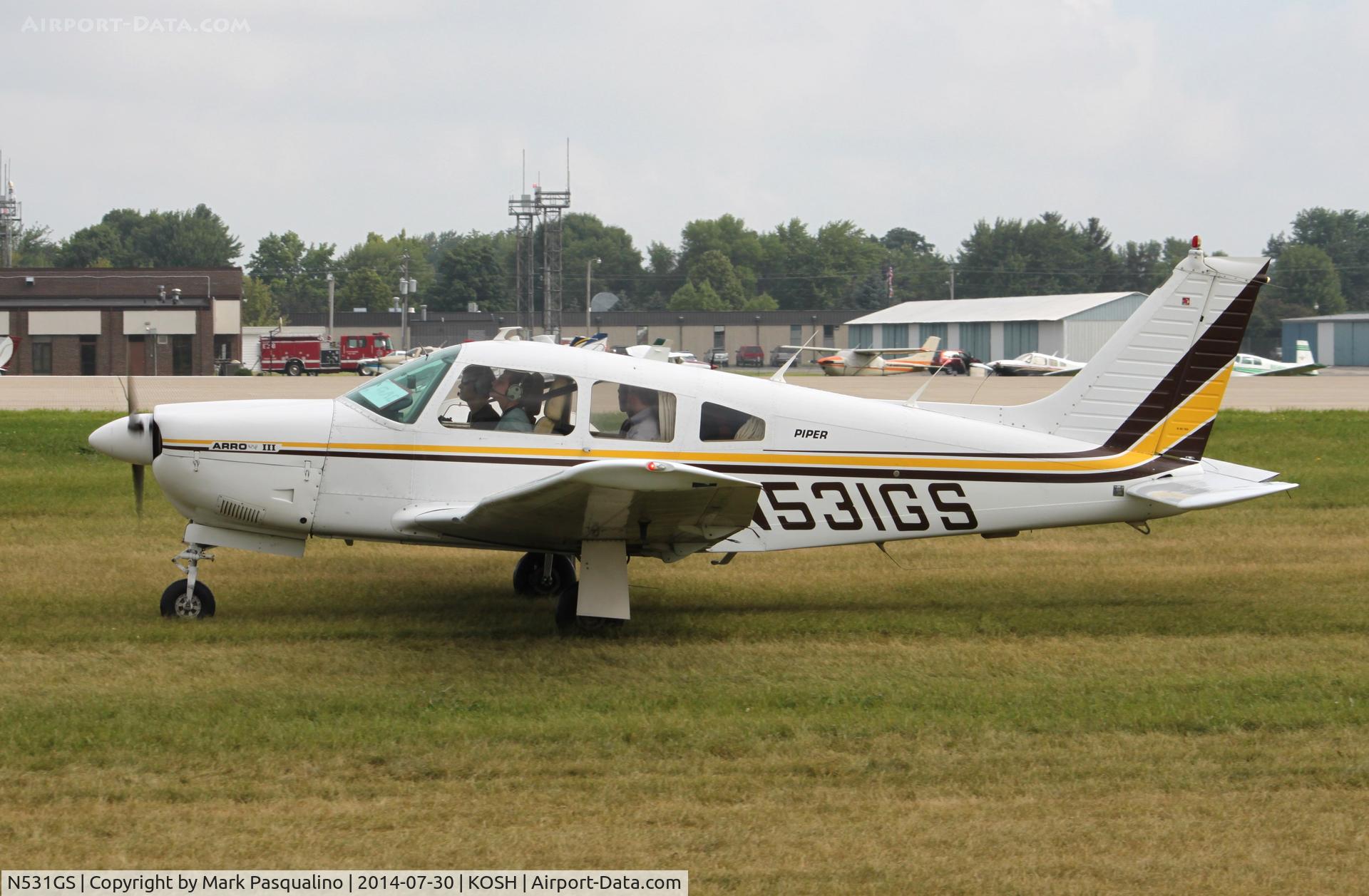 N531GS, 1977 Piper PA-28R-201 Cherokee Arrow III C/N 28R-7837019, Piper PA-28R-201