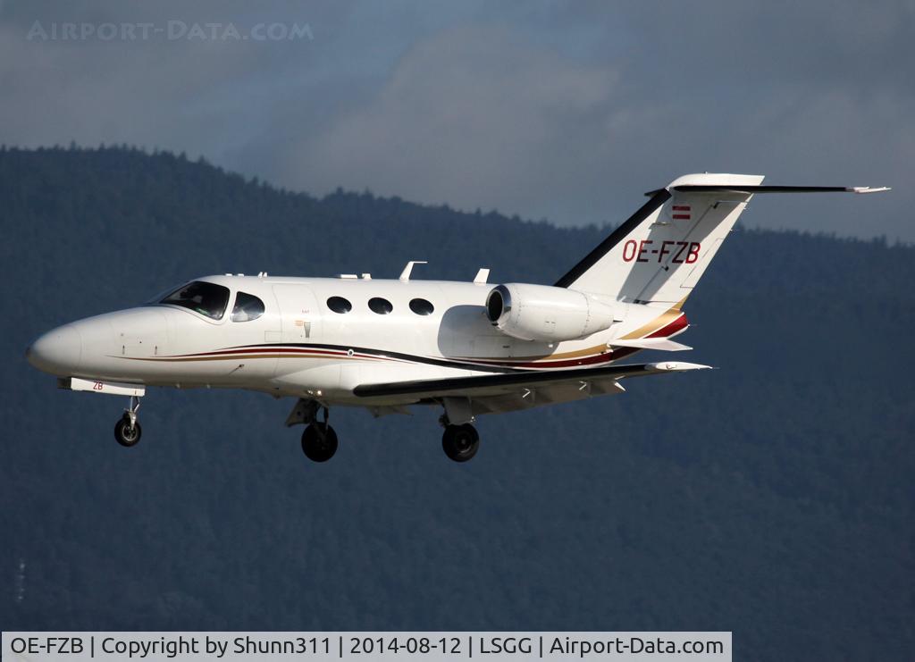 OE-FZB, 2008 Cessna 510 Citation Mustang Citation Mustang C/N 510-0145, Landing rwy 23
