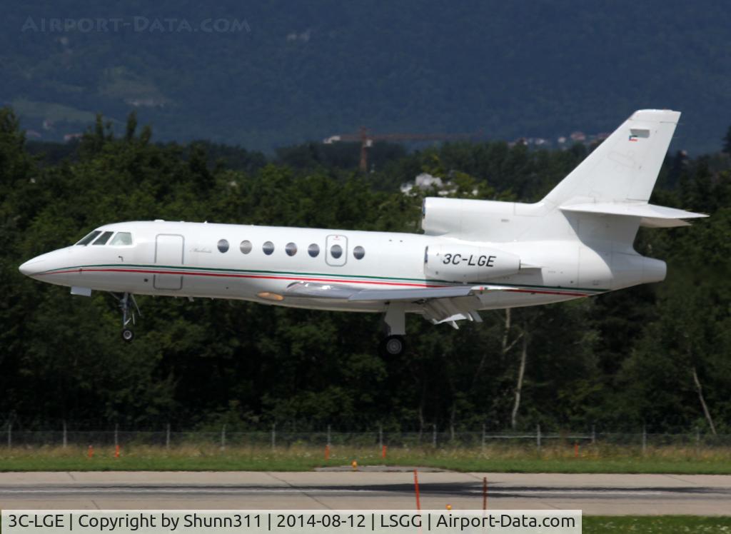 3C-LGE, 1994 Dassault Falcon 50 C/N 246, Landing rwy 23