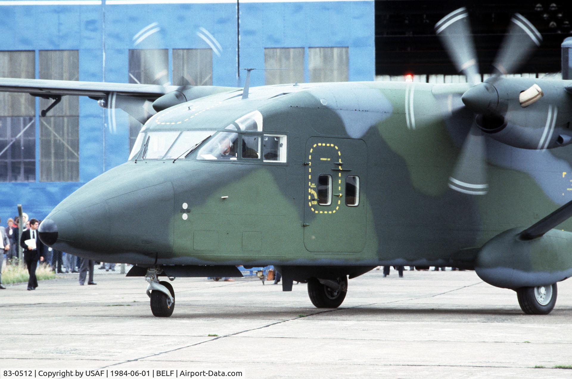 83-0512, 1984 Short C-23A Sherpa C/N SH3100, C-23A Leave Belfast SHORT BROTHERS FACTORY