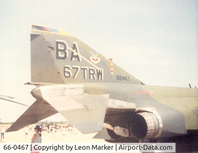 66-0467, 1966 McDonnell RF-4C Phantom II C/N 2615, While at Bergstrom