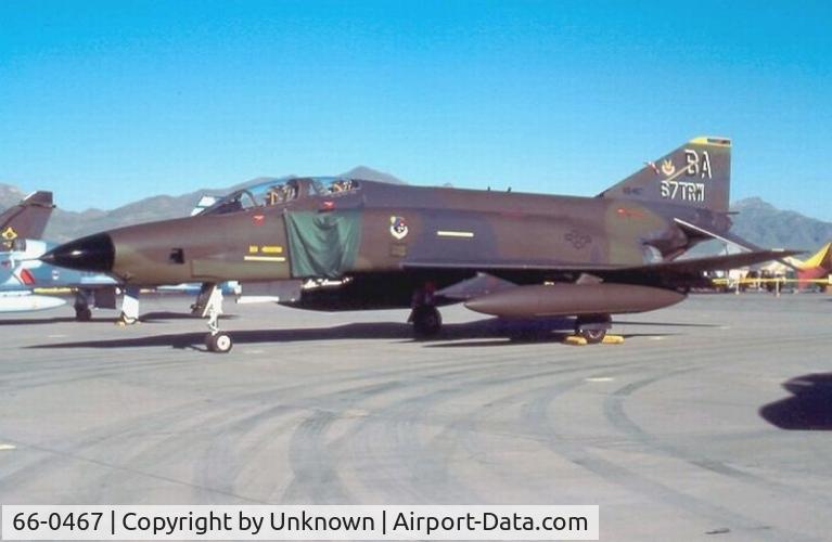 66-0467, 1966 McDonnell RF-4C Phantom II C/N 2615, Euro 1