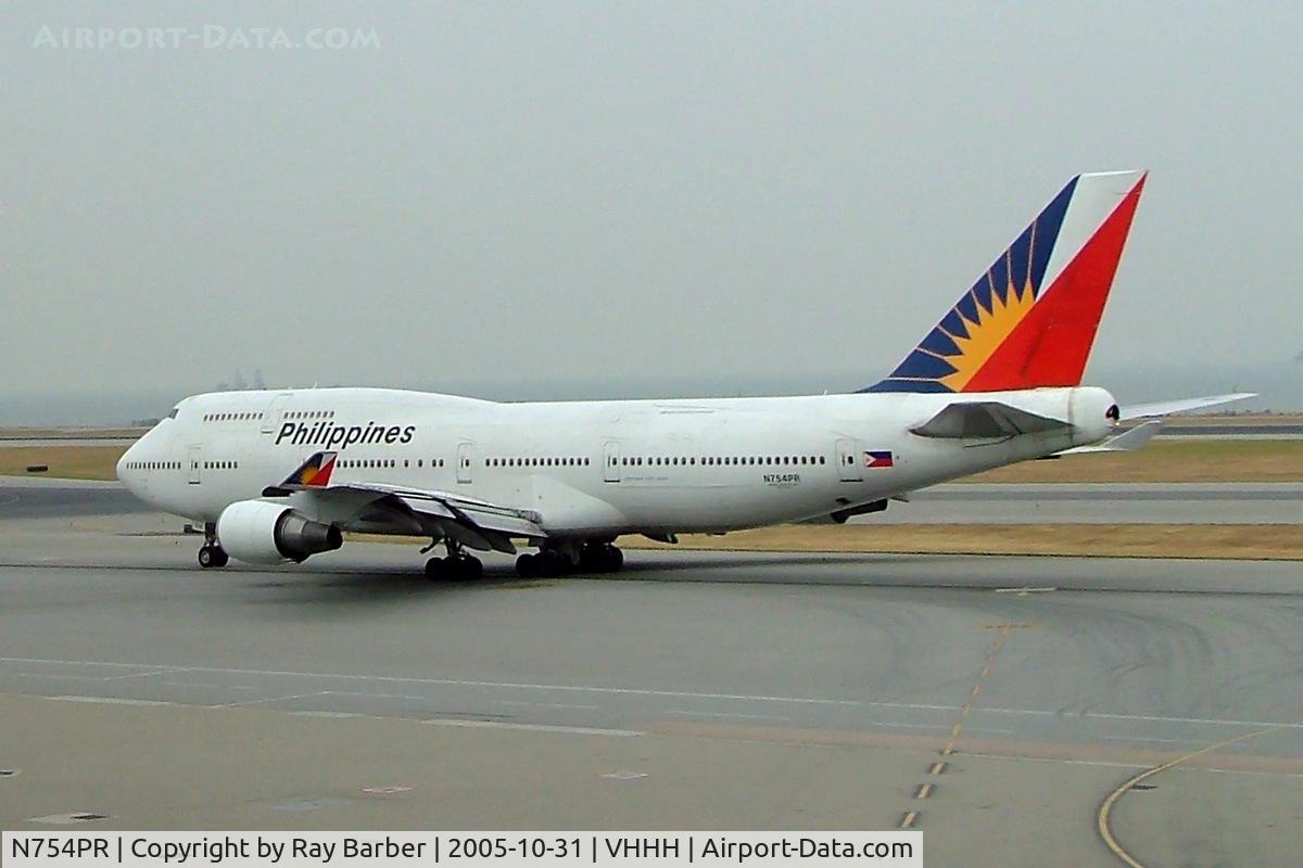 N754PR, 1996 Boeing 747-469 C/N 27663, Boeing 747-469M [27663] (Philippine Airlines) Hong Kong Int~B 31/10/2005