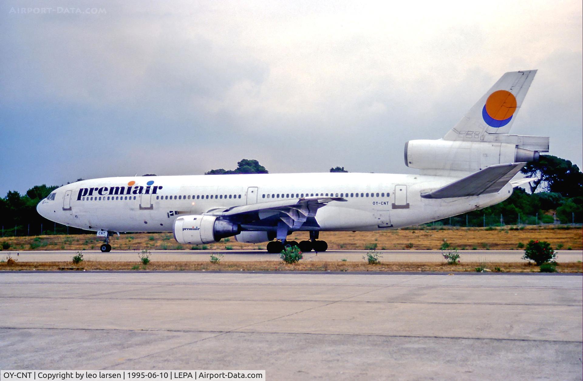 OY-CNT, 1980 Douglas DC-10-10 C/N 47833, Palma de Mallorca 10.6.95