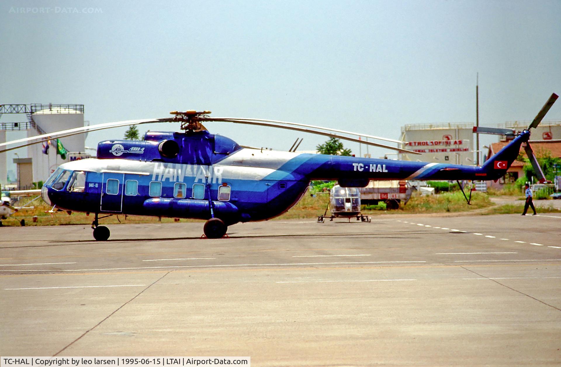 TC-HAL, 1993 Mil Mi-8P Hip C/N 59 66, Antalya 15.6.95