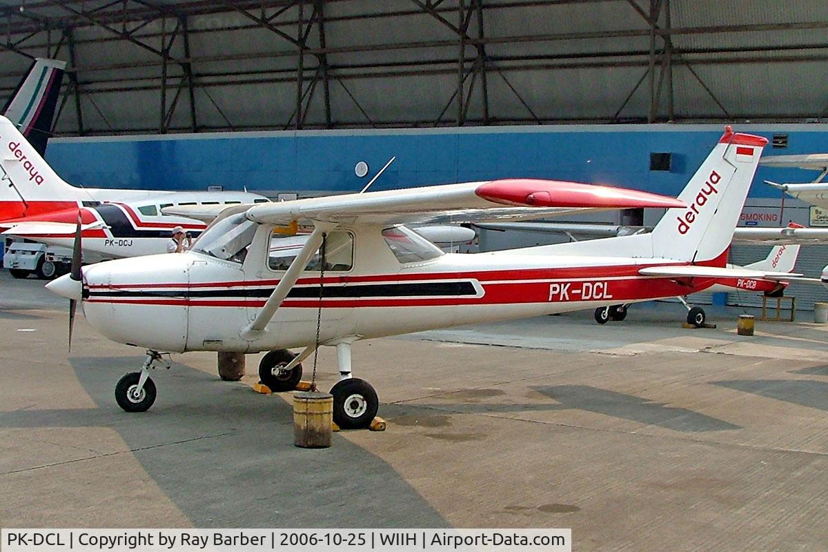 PK-DCL, 1975 Cessna 150M C/N 15076887, Cessna 150M [150-76887] (Deraya Air Taxi) Jakarta-Halim Perdanakusuma Int~PK 25/10/2006