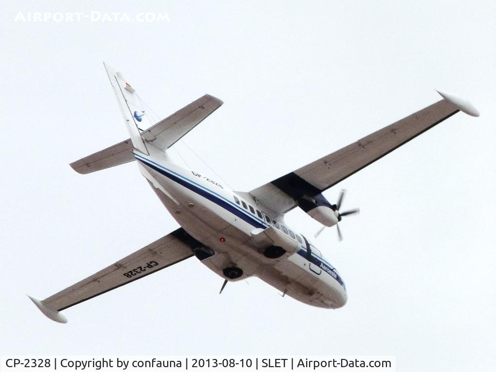 CP-2328, 1991 Let L-410UVP-E Turbolet C/N 912536, Aeroeste leaving to El Trompillo