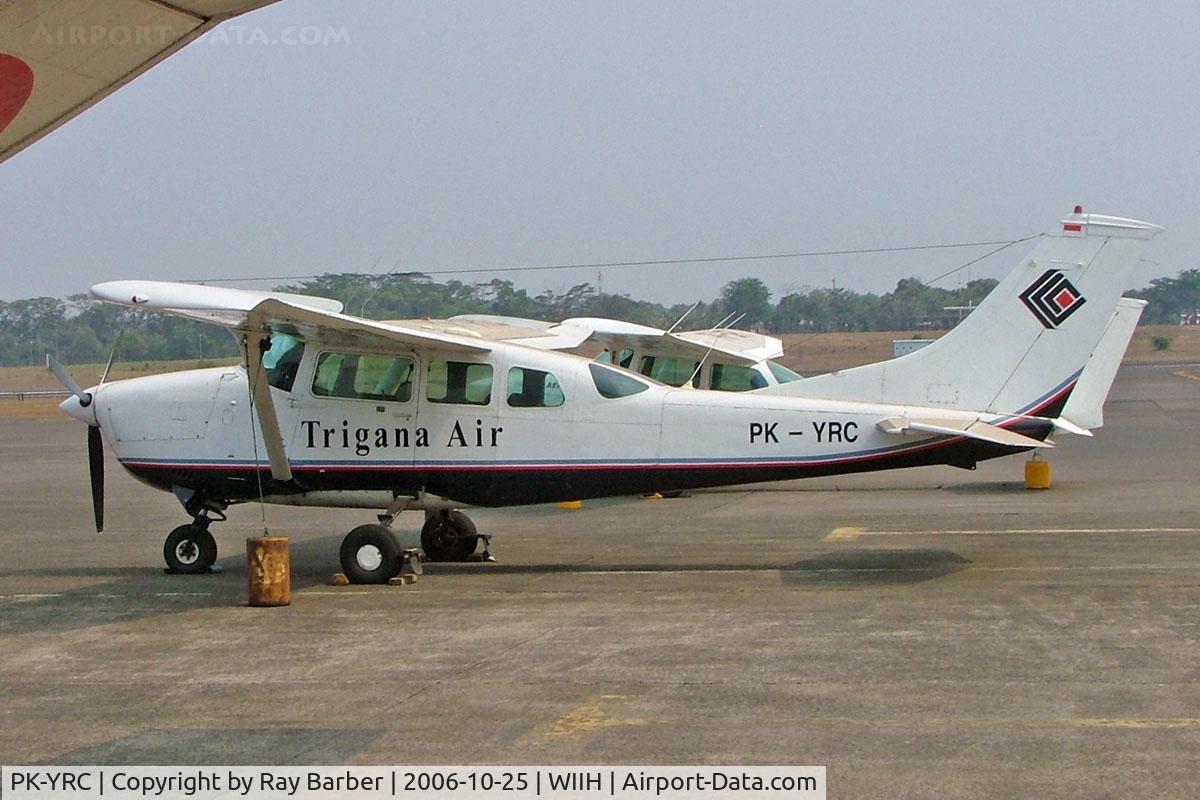 PK-YRC, Cessna TU206D C/N U206-1269, Cessna TU.206D Turbo Super Skywagon [U206-1269] (Trigana Air) Jakarta-Halim Perdanakusuma Int~PK 25/10/2006