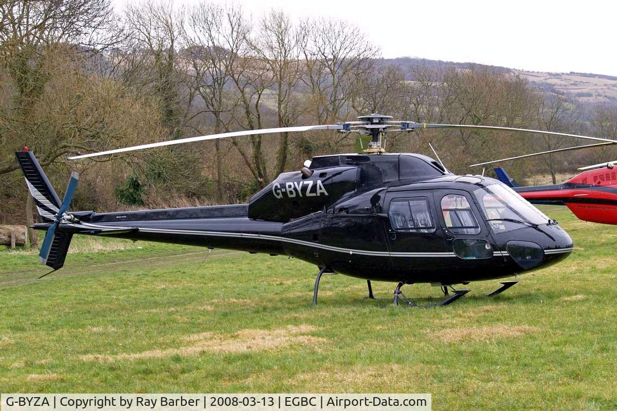 G-BYZA, 1992 Aerospatiale AS-355F-2 Ecureuil 2 C/N 5518, Aerospatiale AS.355F2 Ecureuil II [5518] (MM Air) Cheltenham Racecourse~G 13/03/2008