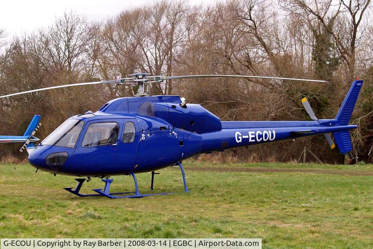 G-ECOU, 1990 Aerospatiale AS-355F-2 Ecureuil 2 C/N 5464, Aerospatiale AS.355F2 Ecureuil II [5464] (Rulegate Ltd) Cheltenham Racecourse~G 13/03/2008