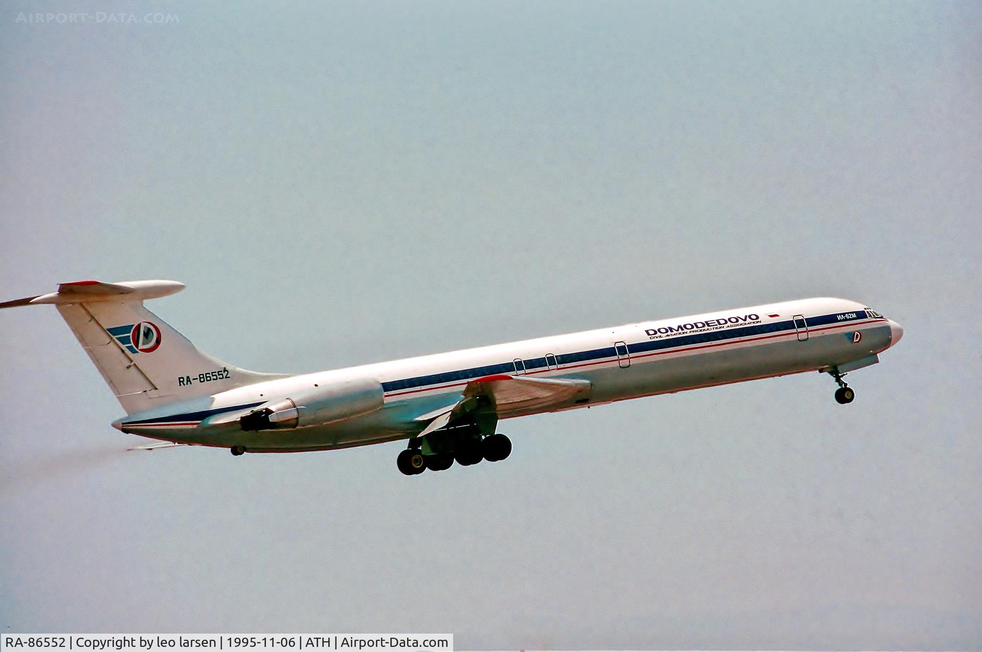 RA-86552, Ilyushin Il-62M C/N 2052345, Athens 6.7.95