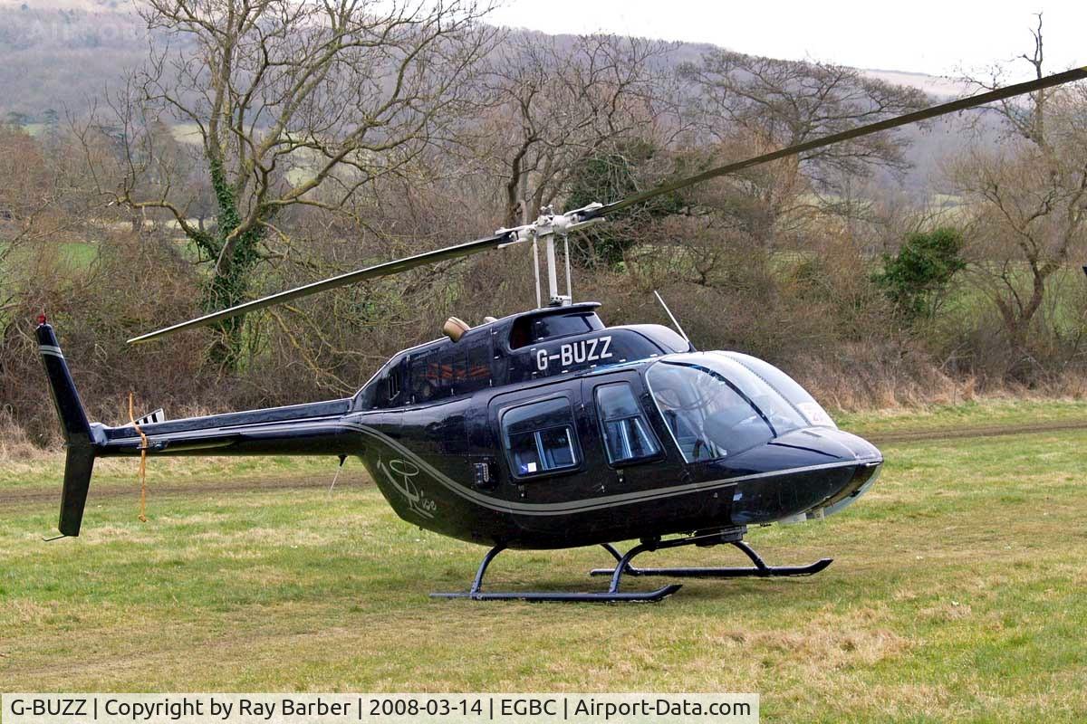 G-BUZZ, 1969 Agusta AB-206B JetRanger II C/N 8178, Agusta-Bell AB.206B Jet Ranger II [8178] (Rivermead Aviation Ltd) Cheltenham Racecourse~G 14/03/2008