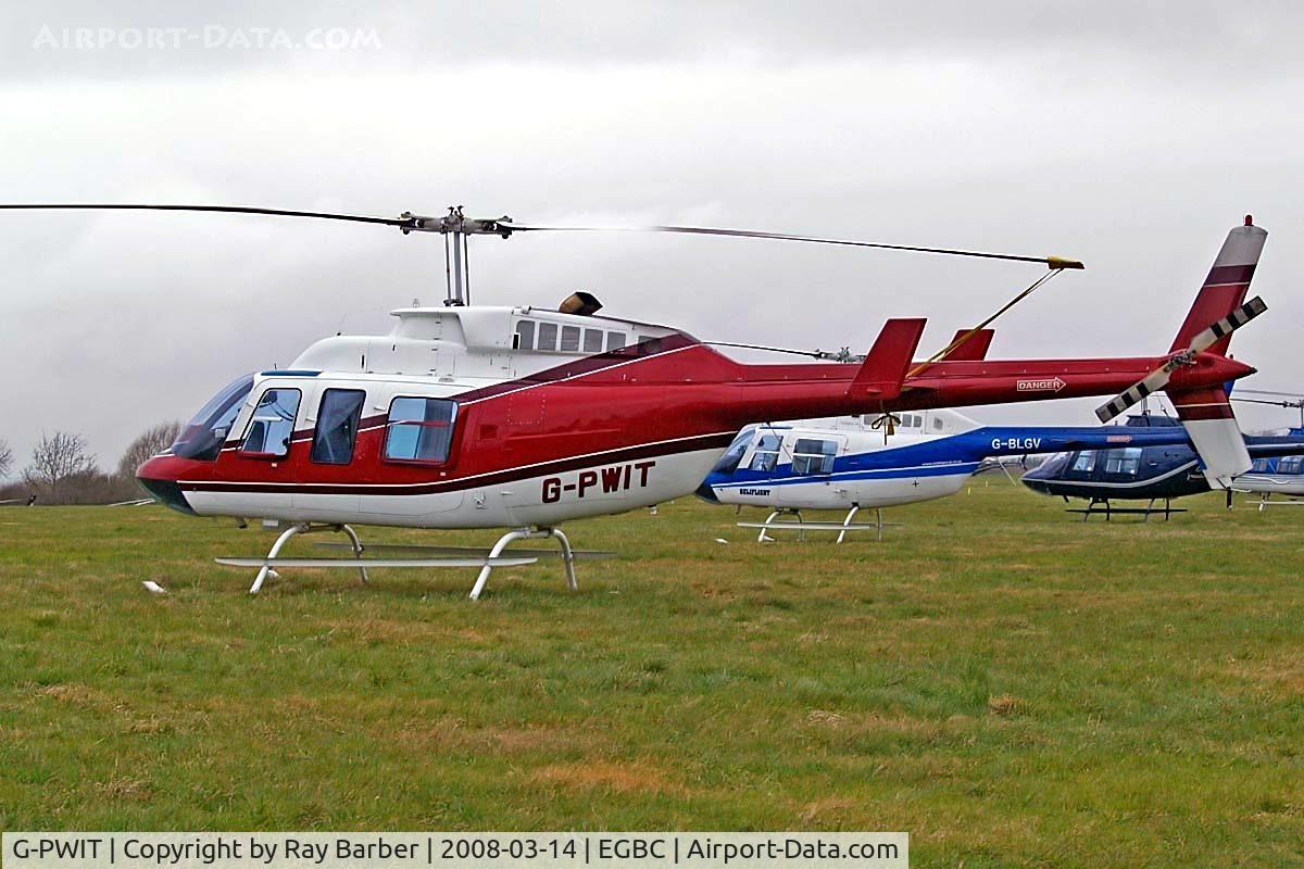 G-PWIT, 1978 Bell 206L-1 LongRanger II C/N 45193, Bell 206L-1 Long Ranger II [45193] Cheltenham Racecourse~G 14/03/2008