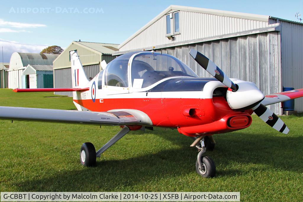 G-CBBT, 1975 Scottish Aviation Bulldog T.1 C/N BH120/344, Scottish Aviation Bulldog T.1, Fishburn Airfield UK, October 25th 2014.
